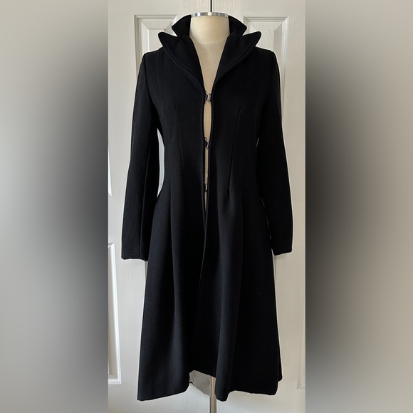 Joeoy Black Wool-Blend Lapel Swallowtail Coat – Fits Sizes Small or Medium - Picture 1 of 6